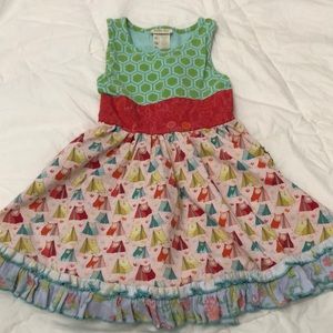 Matilda Jane Ruffle Tent Dress Size 4